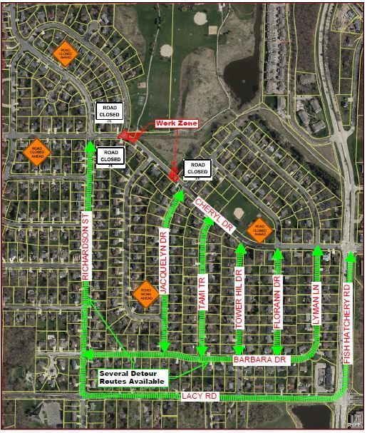 Cheryl Drive Closure 5.2023