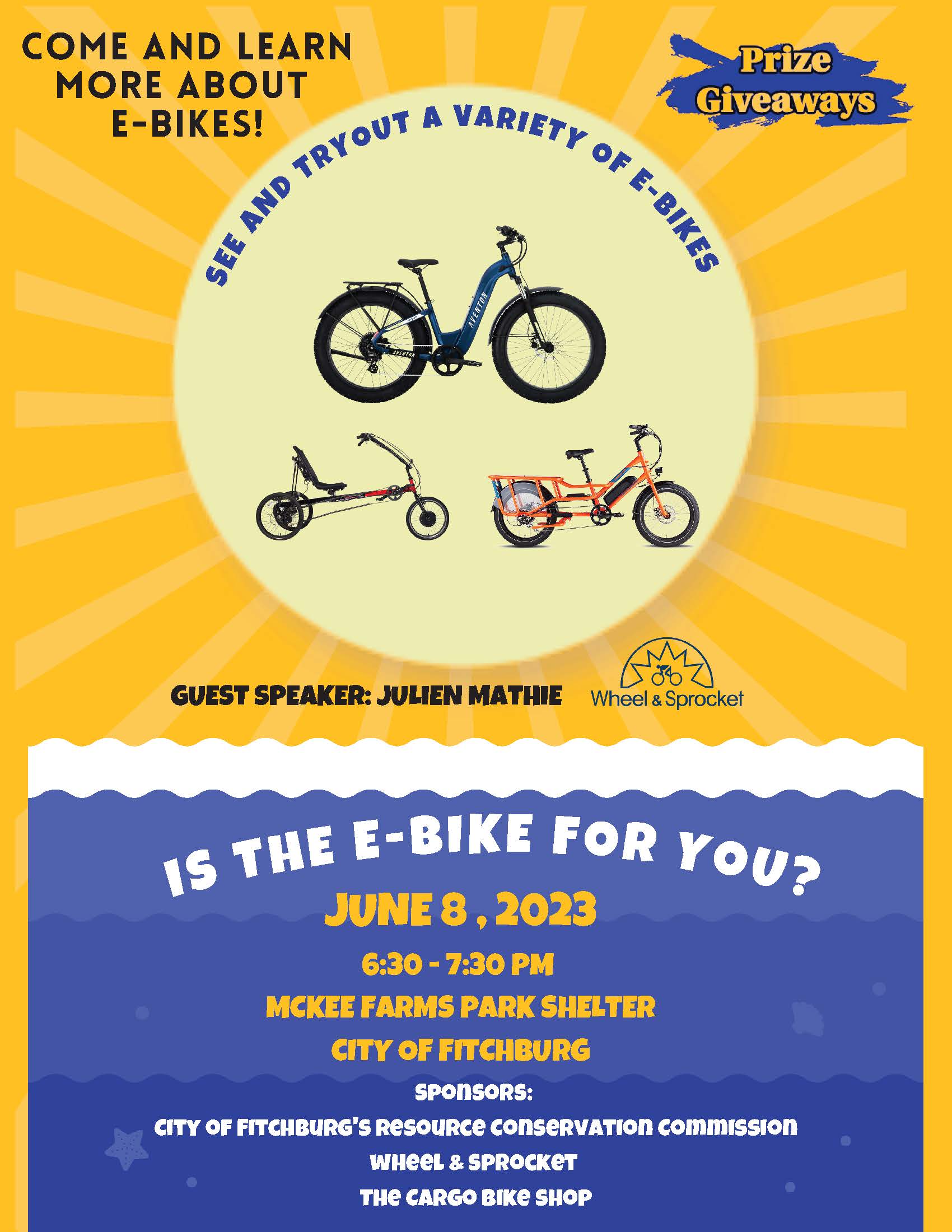Is the E-Bike for You Event Flyer