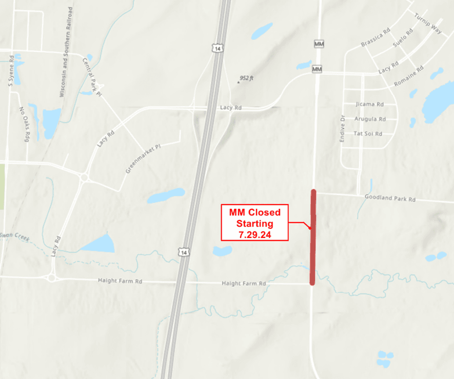 CTH MM Haight Farm Road to Goodland Closure 2024