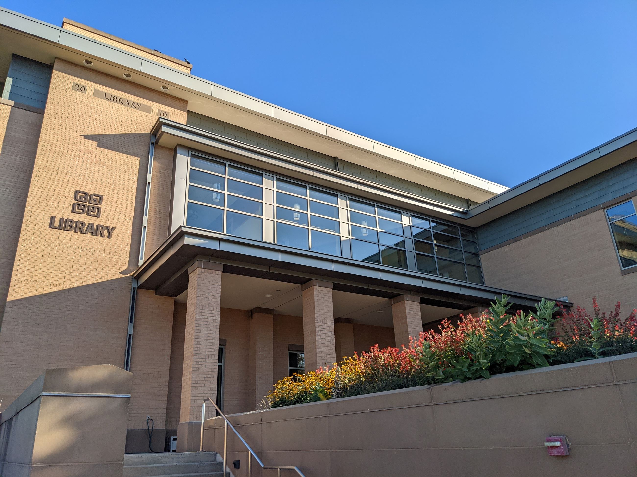 Library main pollinator garden bed