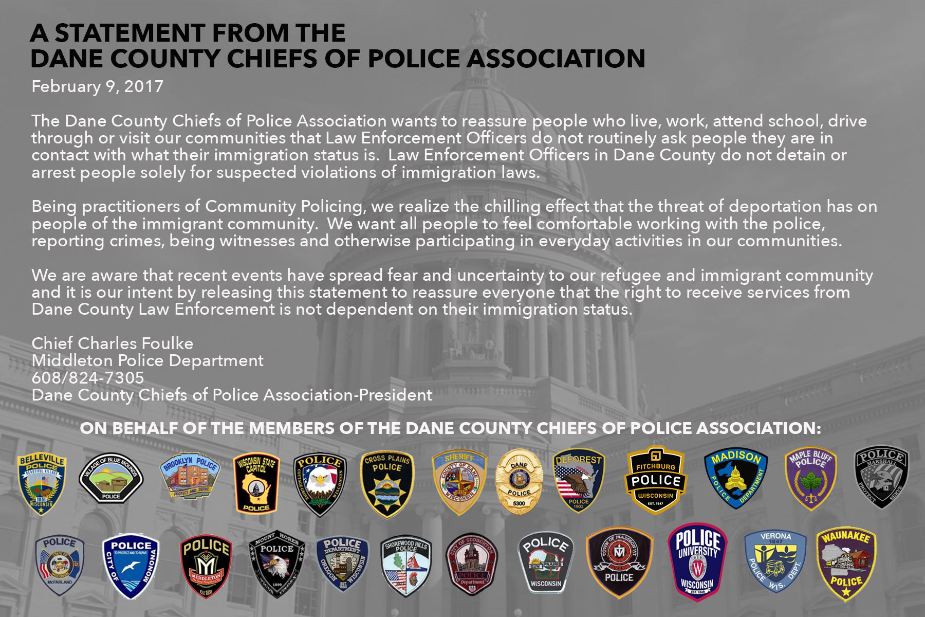 dane county chiefs statement_1